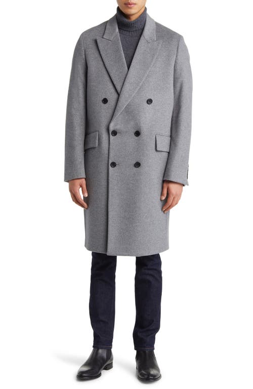 Thomas Wool & Cashmere Over Coat in Light Grey