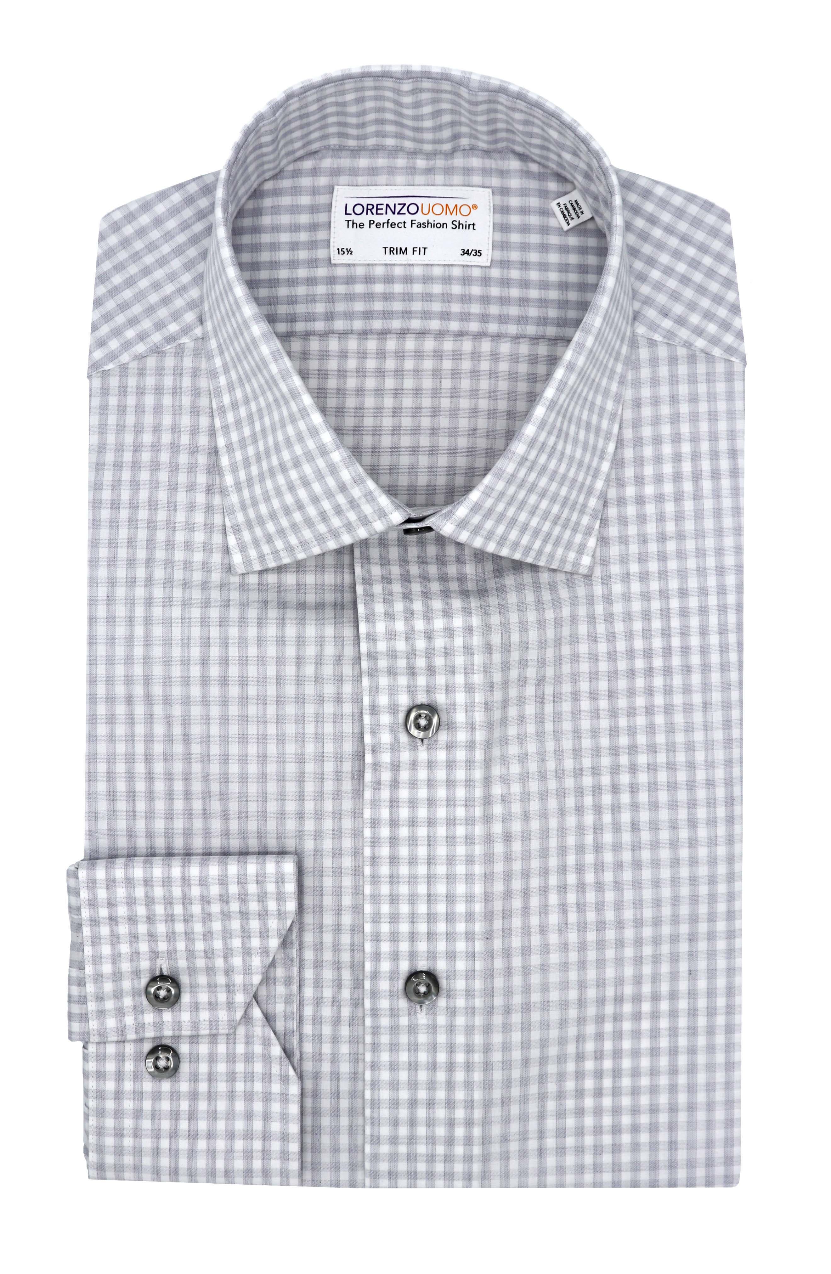 Lorenzo Uomo Trim Fit Gingham Dress 