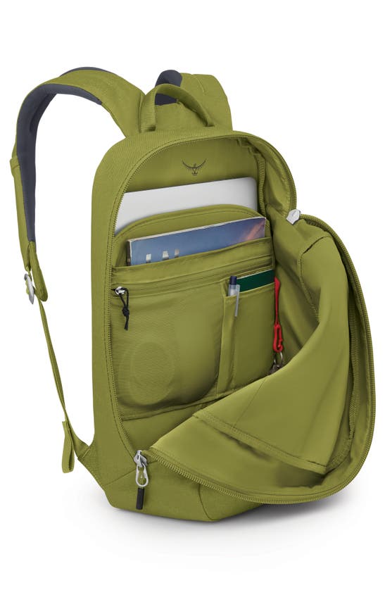 Shop Osprey Large Arcane Recycled Polyester Commuter Backpack In Matcha Green Heather