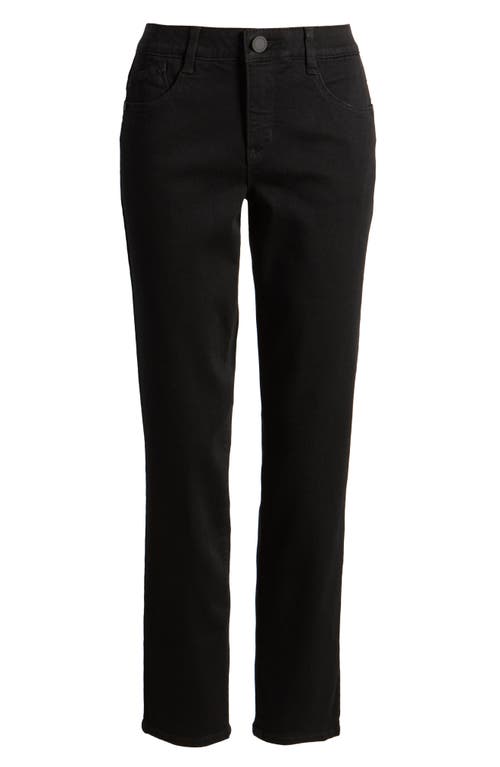 Shop Wit & Wisdom 34/14 'ab'solution Straight Leg Jeans In Black