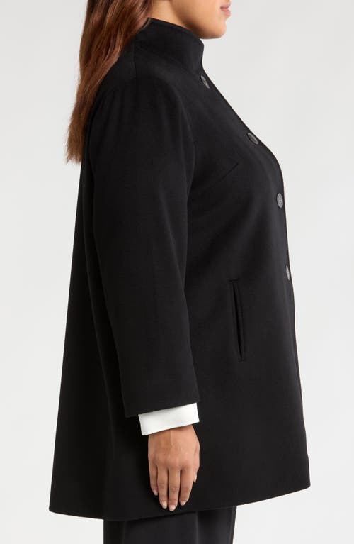 Shop Fleurette Dawn Wool Car Coat In Black