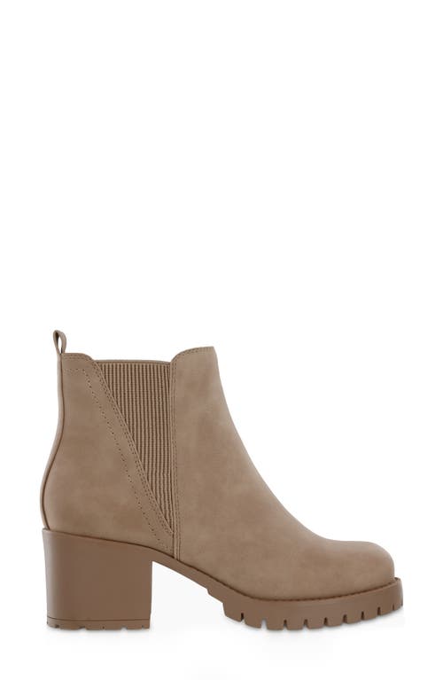 Mia Womens Stretch Manmade Chelsea Boots In Sahara