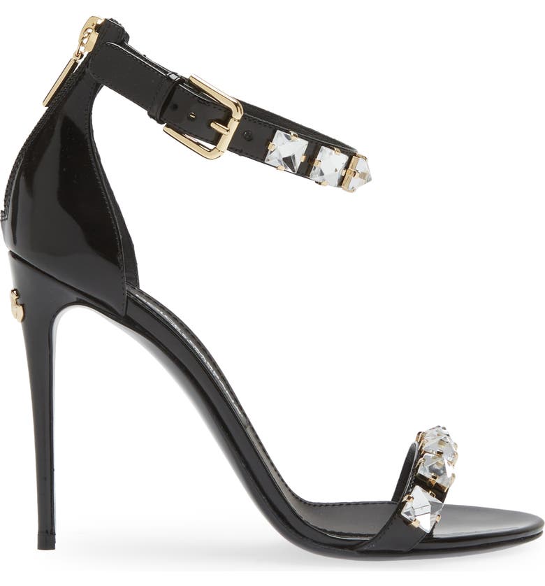 Dolce&Gabbana Strappy Crystal Embellished Sandal (Women) | Nordstrom