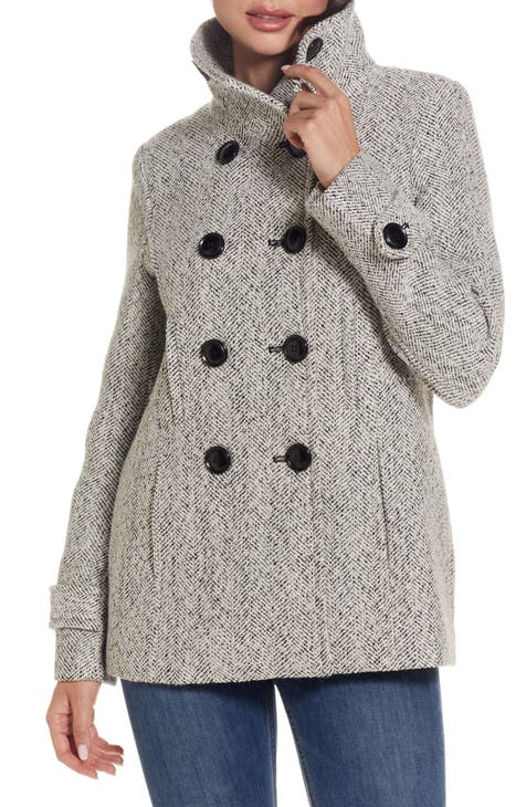 Gallery Double Breasted Peacoat | Nordstrom