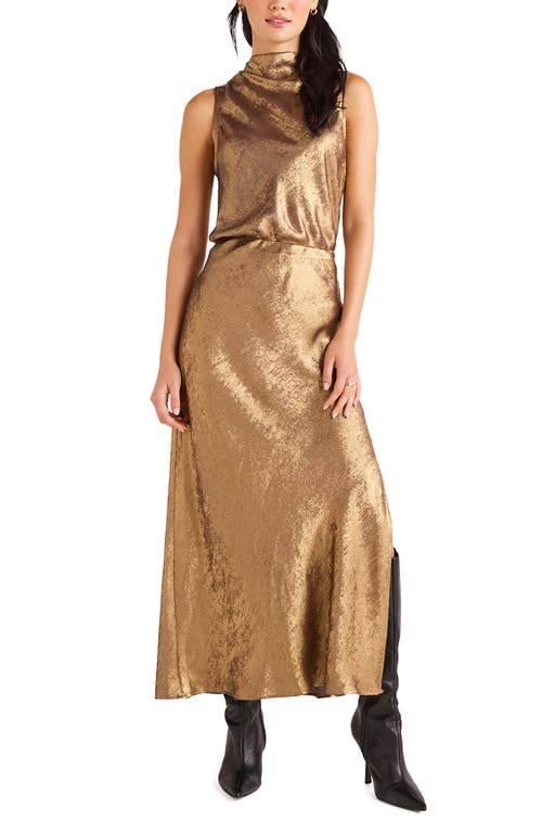 BELLA DAHL BELLA DAHL METALLIC BIAS CUT MAXI SKIRT 