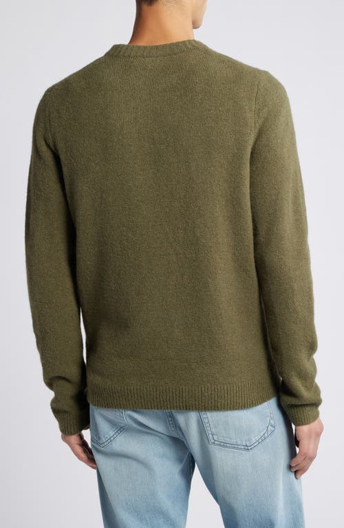 Shop Treasure & Bond Soft Texture Crewneck Sweater In Olive Night