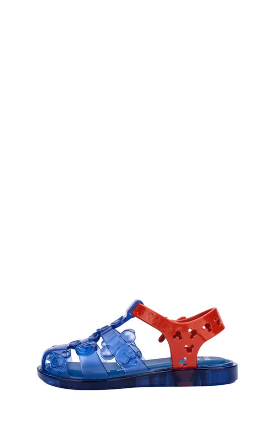 Melissa Kids' Disney® Magic Mickey Sandal In Blue/ Red