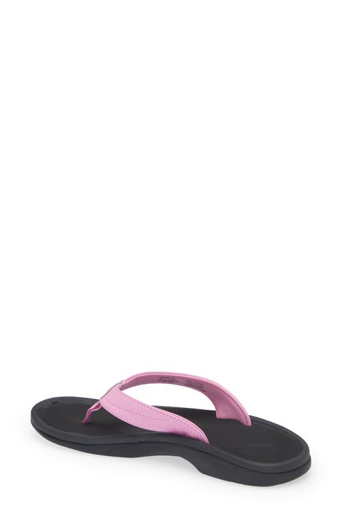 Shop Olukai Ohana Flip Flop In Dragon Fruit/black