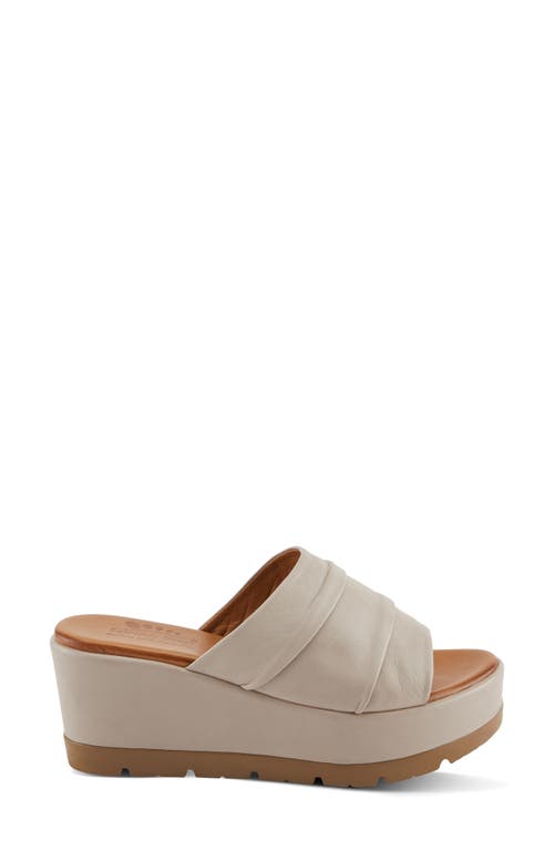 Shop Spring Step Allerton Platform Wedge Slide Sandal In Light Taupe