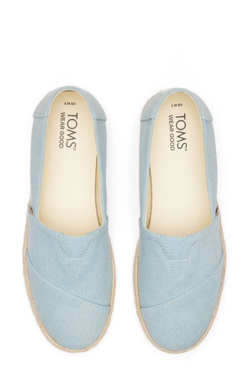 Shop Toms Alpargata Rope Espadrille 2.0 Shoe In Light/pastel Blue