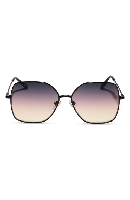 Shop Diff Iris 59mm Gradient Square Sunglasses In Black/twilight Gradient