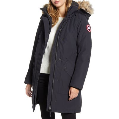 Canada Goose Ellesmere Arctic Tech 625 Fill Power Down Parka With Genuine Coyote Fur Trim, (8-10) - Blue