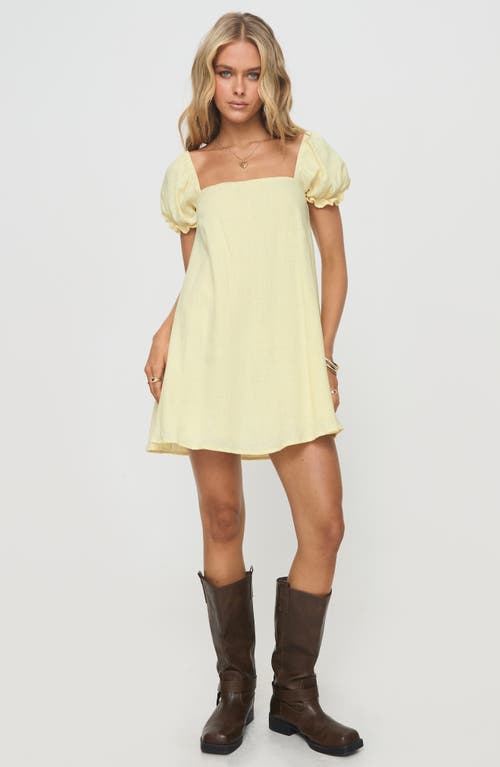 PRINCESS POLLY PRINCESS POLLY BEYOND LINEN BLEND MINIDRESS