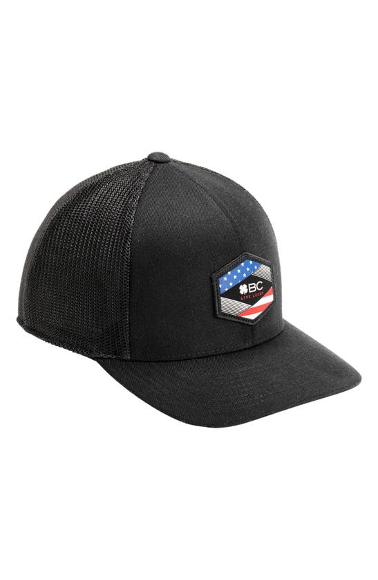 Shop Black Clover Honest Abe Trucker Snapback Hat In Black