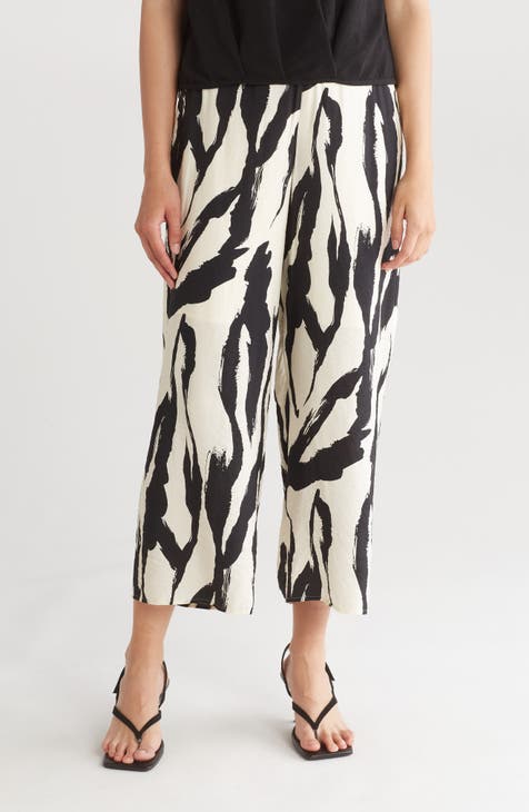 Print Wide Leg Pants