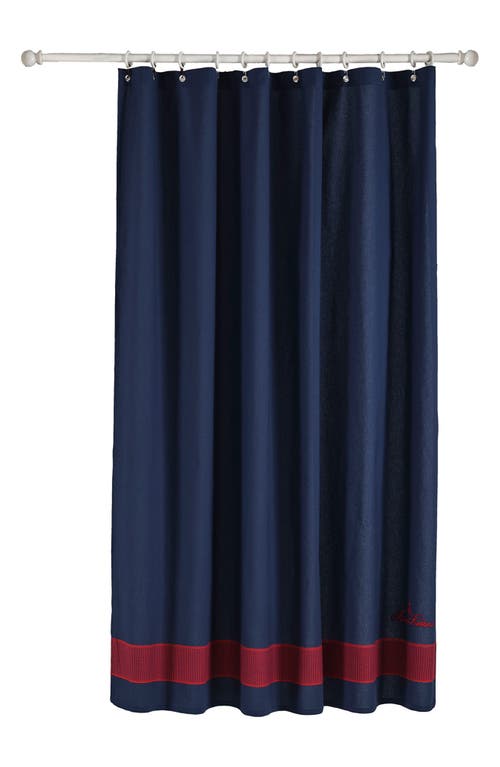 Brooks Brothers Border Shower Curtain In Navy
