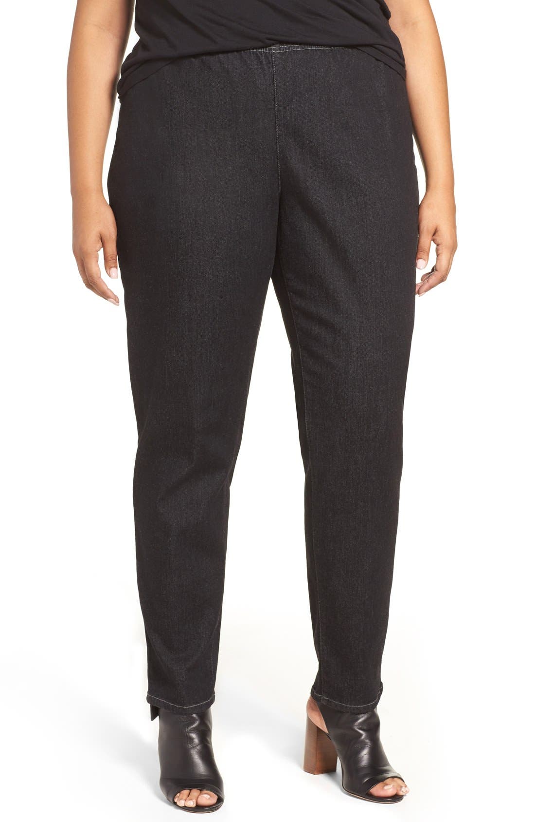 plus size skinny leg dress pants