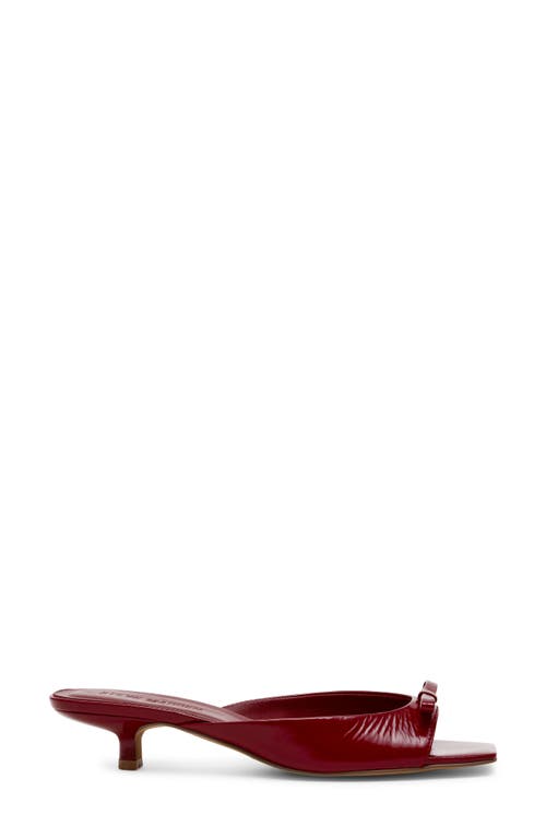 Shop Steve Madden Meme Sandal In Red Leather