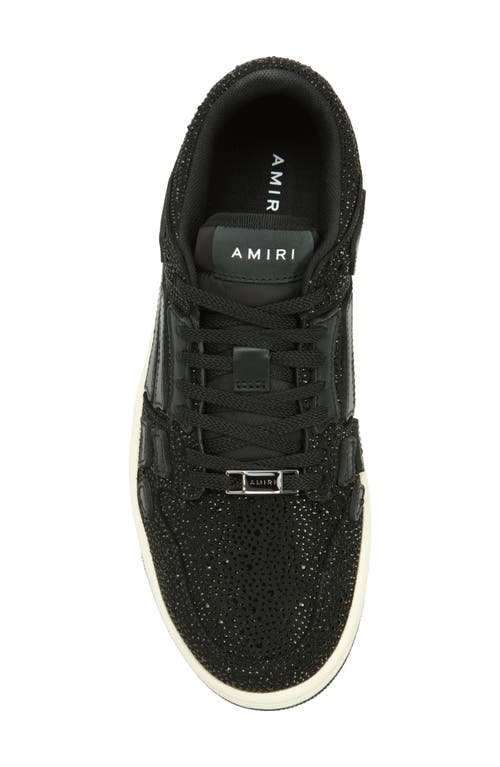 AMIRI AMIRI CRYSTAL SKELETON LOW TOP SNEAKER 