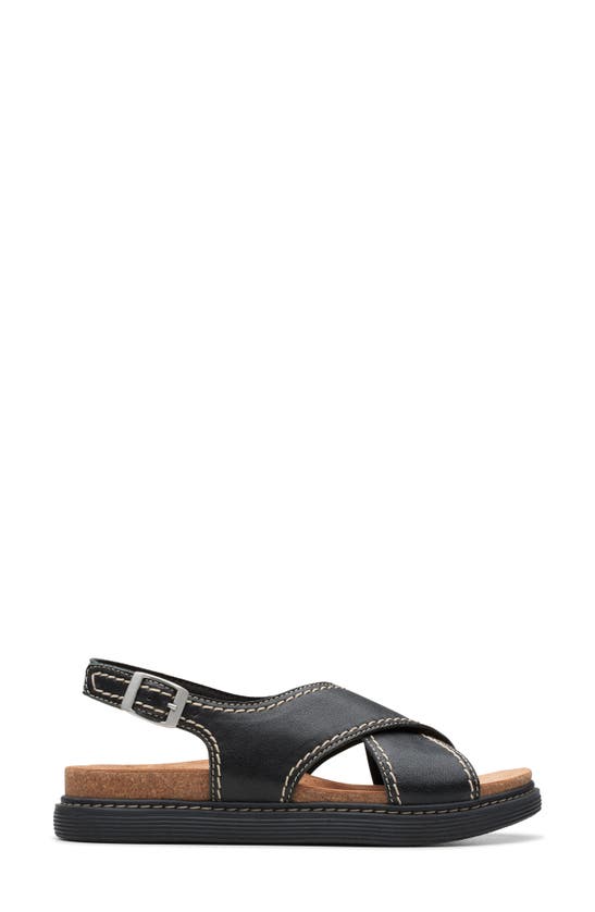 Shop Clarks (r) Arwell Slingback Sandal In Black Leather