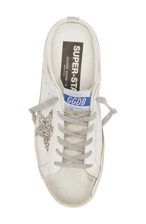 Shop Golden Goose Super-star Sabot Mule Sneaker In White/platinum