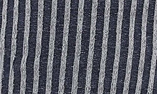 Guess Go Stripe Knit Tube Top In Uniform Blue Multi