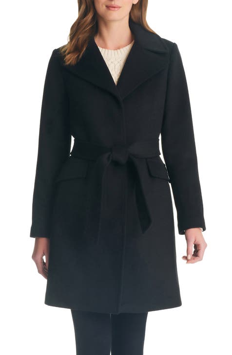 Chloé Women's Wool-Blend Wrap Coat - Black - Size 4