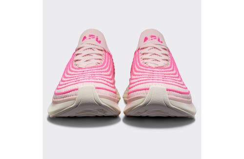 Shop Apl Athletic Propulsion Labs Techloom Zipline Sneakers In Bleached Pink/fusion Pink