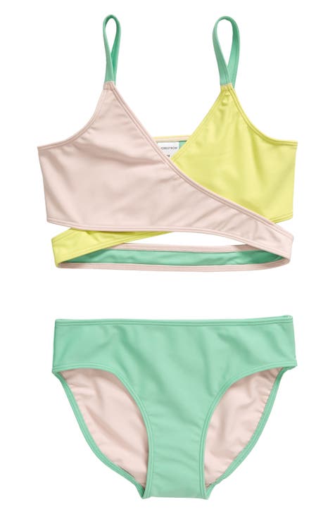 Kids' Crossover Two-Piece Swimsuit (Big Kid)