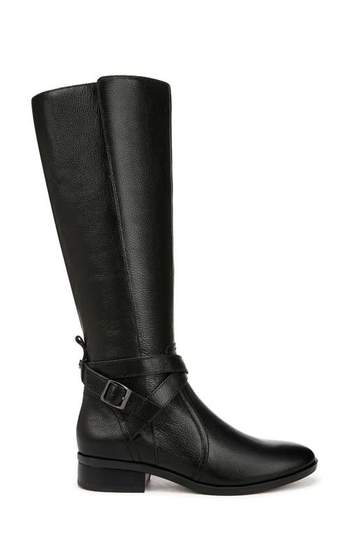 Naturalizer Garrison Womens Round Toe Side Zipper Knee-high Boots In Black