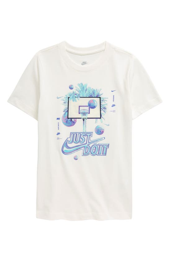 Shop Nike Kids' Jdi Graphic T-shirt In Sail