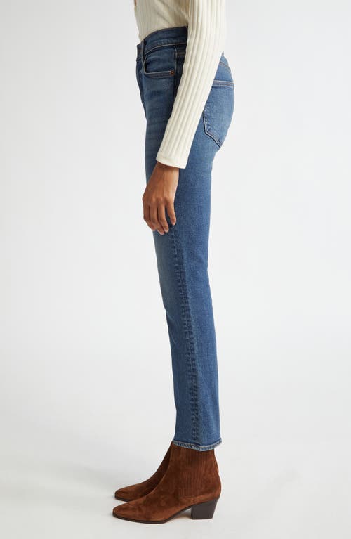 Shop Veronica Beard Ryleigh High Waist Ankle Slim Straight Leg Jeans In Wanderer Dust