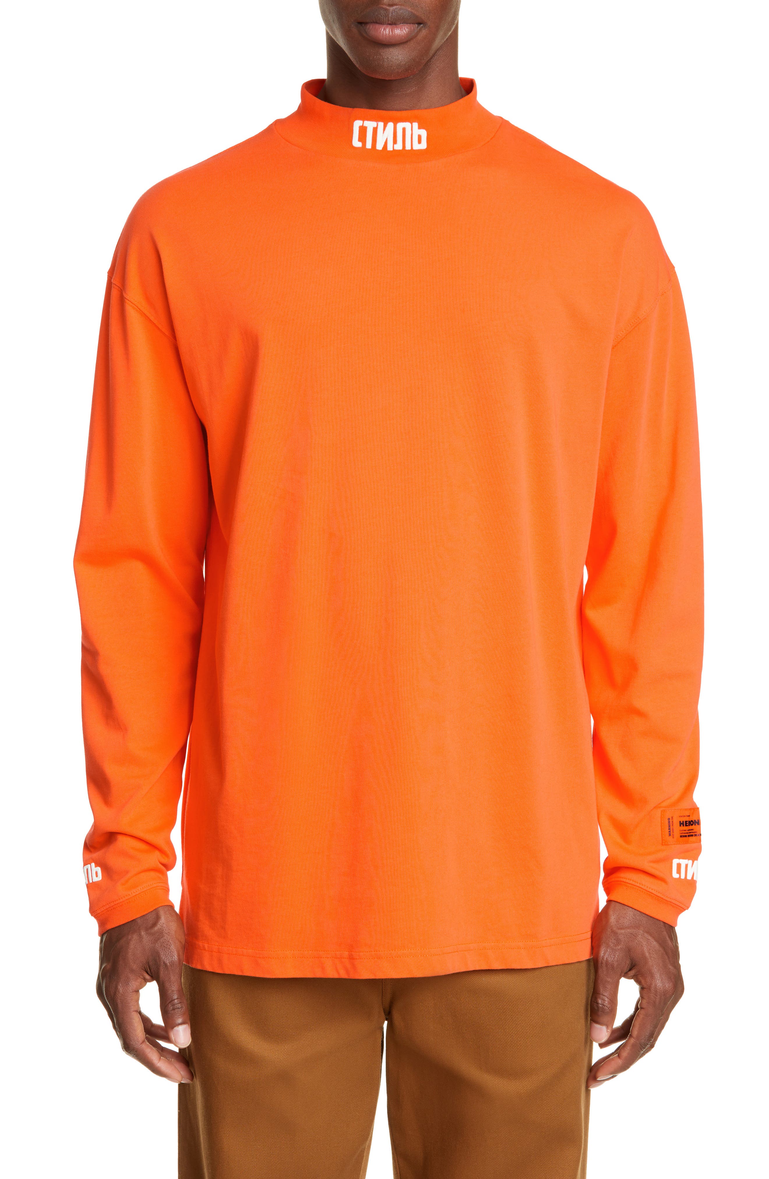 heron preston mock neck shirt