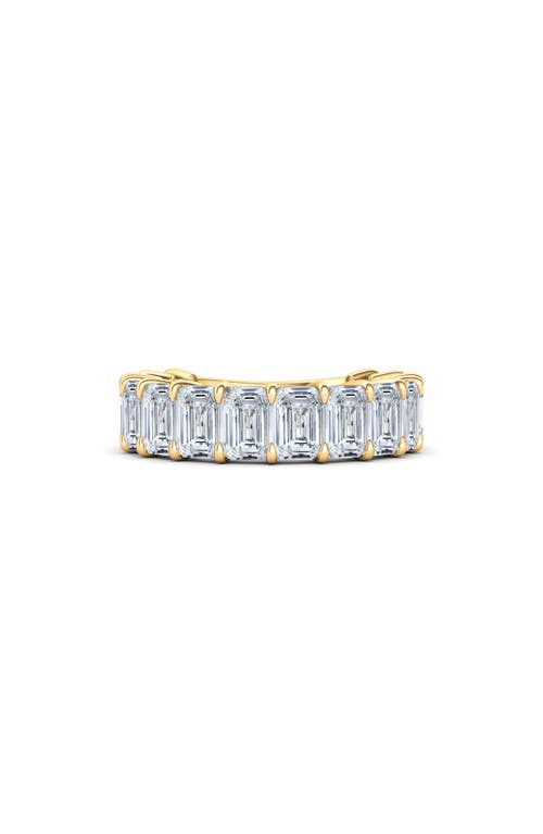 Shop Hautecarat Emerald Cut Lab Created Diamond Eternity Band In Yellow Gold