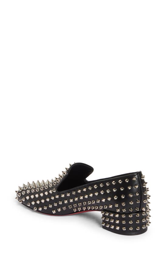 Shop Christian Louboutin Spikeasy Studded Loafer In Black