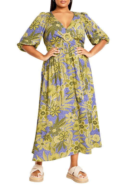 Shop City Chic Daydream Floral Maxi Dress In Batik Bloom