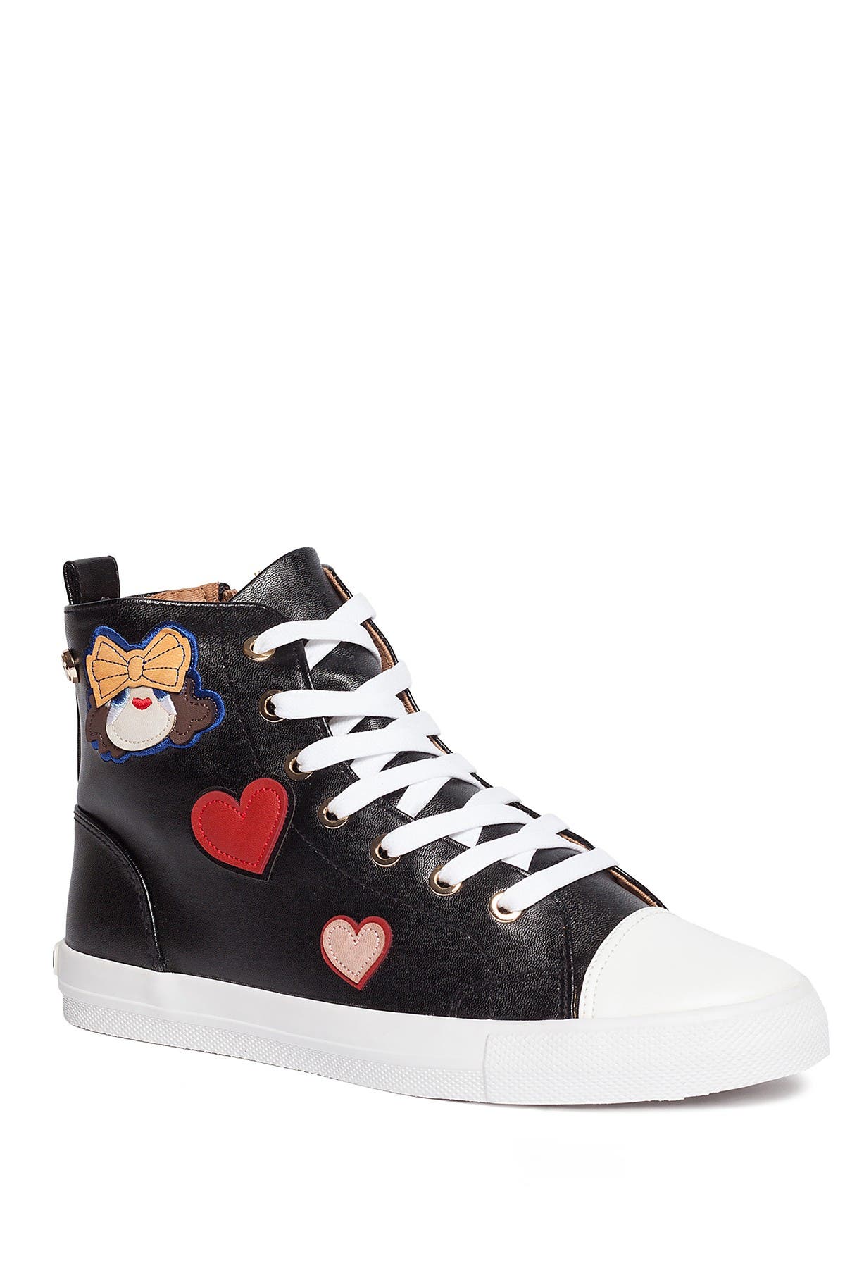 love moschino high top sneakers