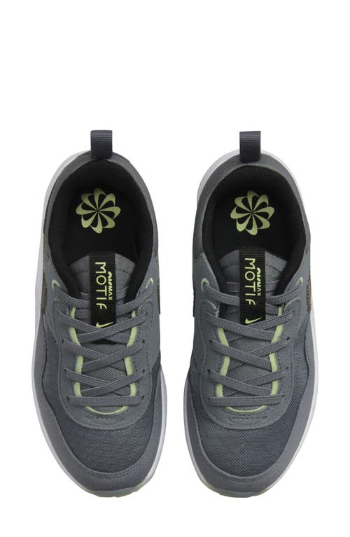 Nike Kids' Air Max Motif Sneaker In Grey/volt/volt