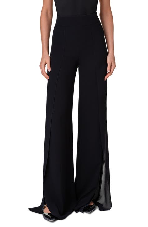 Women's 100% Silk Black Pants | Nordstrom