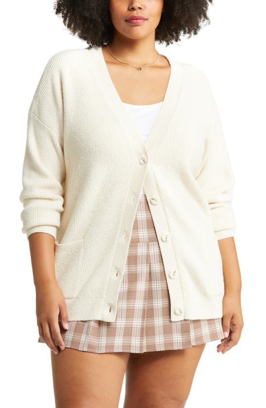Bp. Oversize Easy Cardigan In Ivory Dove