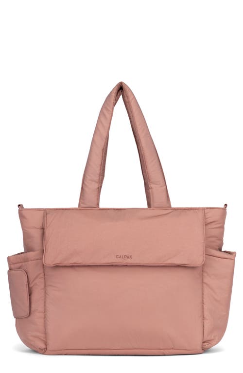 CALPAK Diaper Tote with Laptop Sleeve in Peony at Nordstrom