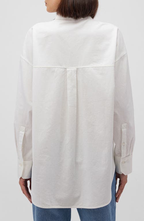 Mavi Jeans Long Sleeve Cotton Button-up Shirt In White