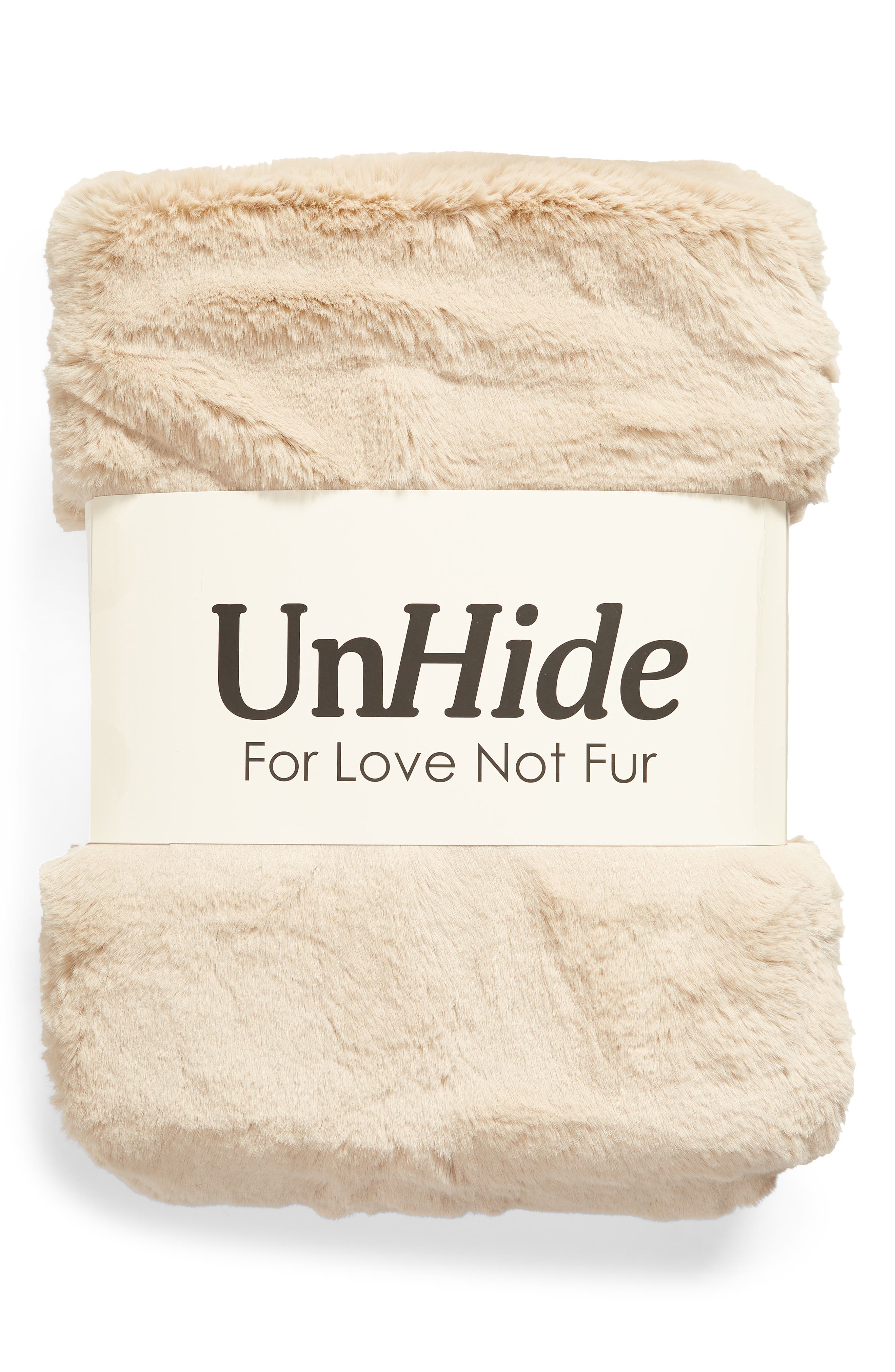 UnHide The Marshmallow 2.0 Medium Faux Fur Throw Blanket Nordstrom