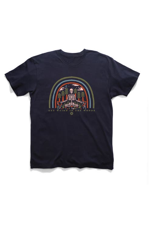 Stance Weird Woods Cotton Graphic T-Shirt Navy at Nordstrom,