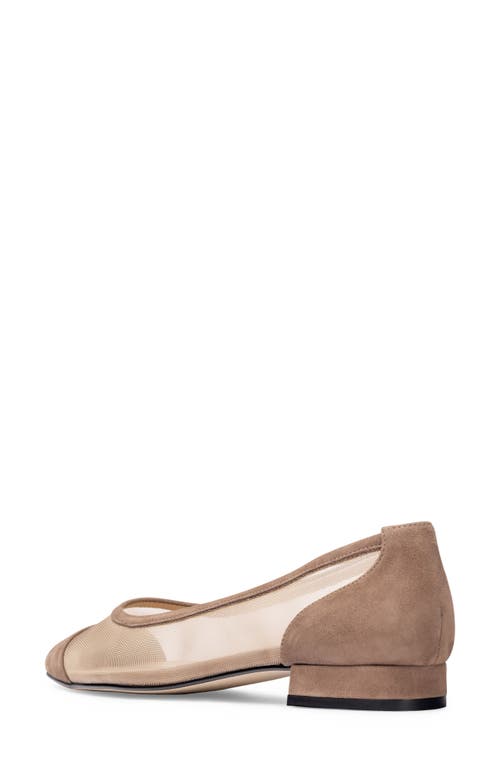 Shop Jon Josef Ray Pointed Toe Flat In Haze Suede Combo