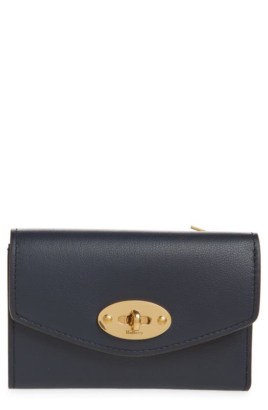 Mulberry Darley Folded Leather Wallet In Night Sky