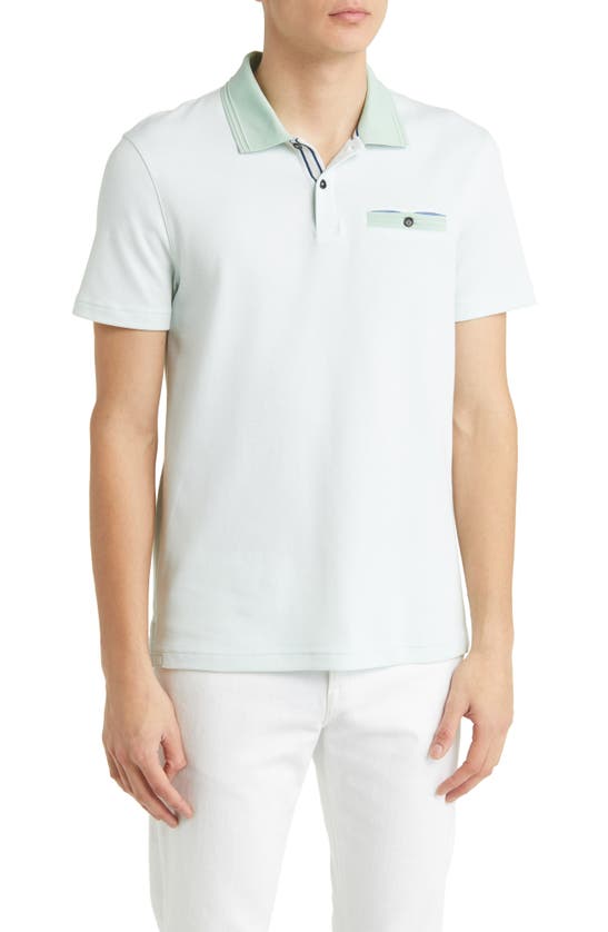 Shop Ted Baker London Rancho Polo In Pale Green