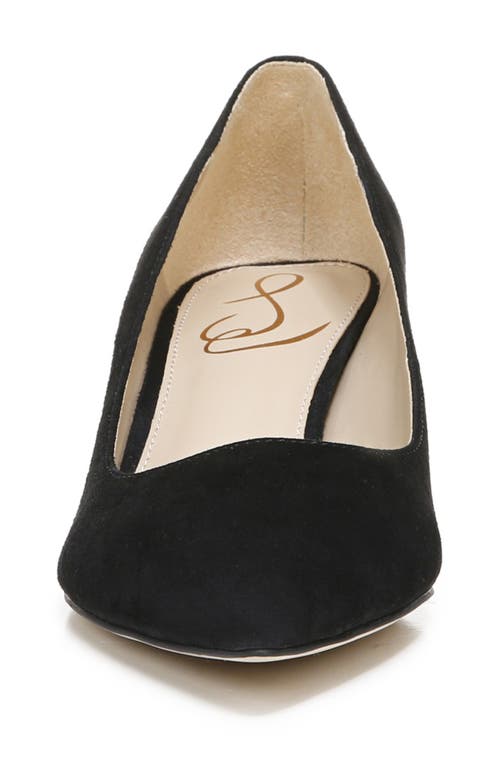 Shop Sam Edelman Dori Kitten Heel Pump In Black Suede