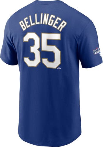 Men's Los Angeles Dodgers Cody Bellinger Nike White/Gold 2021 Gold Program  Replica Player Jersey