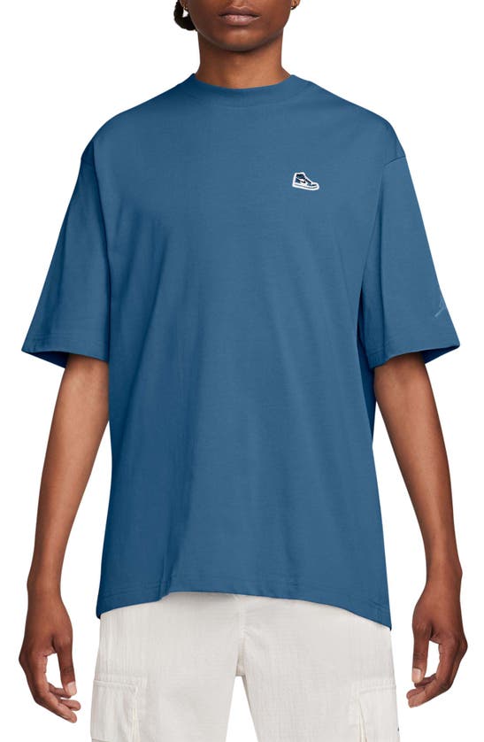 Shop Jordan Oversize Air  T-shirt In Industrial Blue